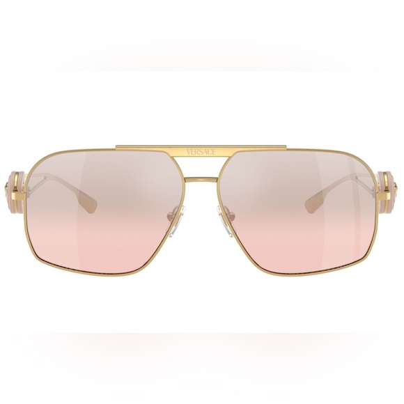 NEW VERSACE VE2269 10027E GOLD SUNGLASSES MOD 2269 1002/7E WOMEN VE2269 1002/7E - Picture 3 of 5